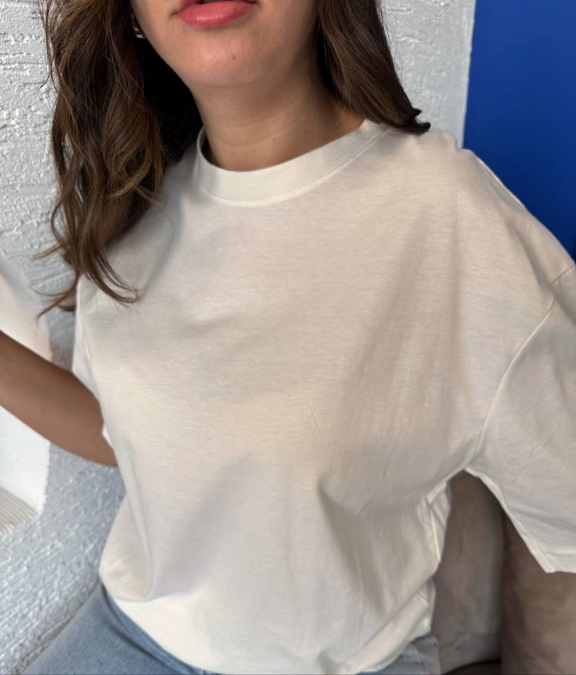Oversize Beyaz T-Shirt
