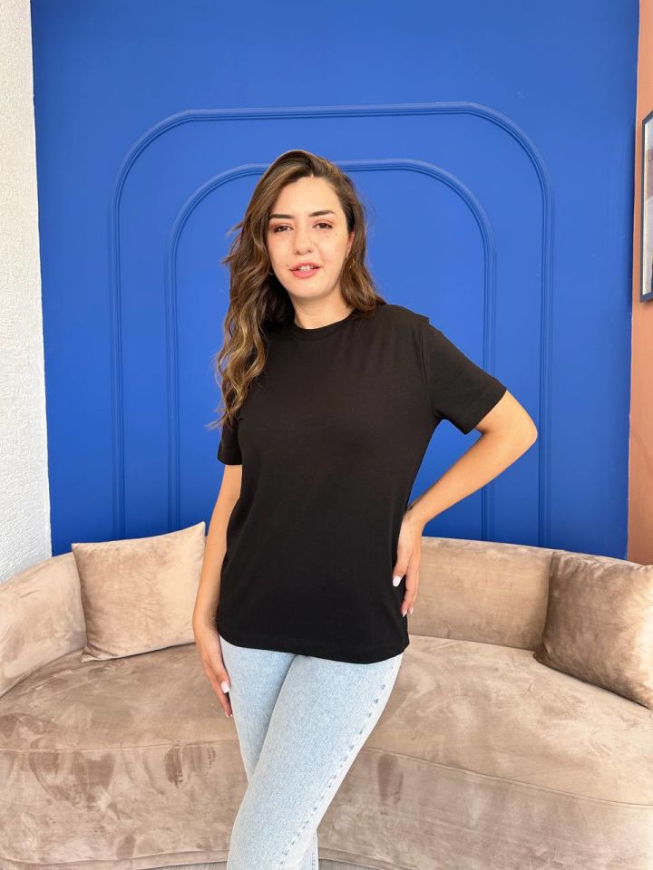 Siyah Marka Muadili Tshirt