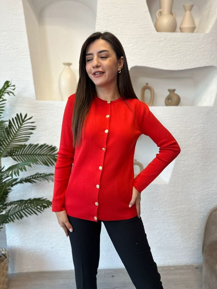 YÜKSEK KALİTE ÇELİK ÖRME DÜĞMELİ CEKET TRİKO 36/44 BDN UYUMLU SİYAH